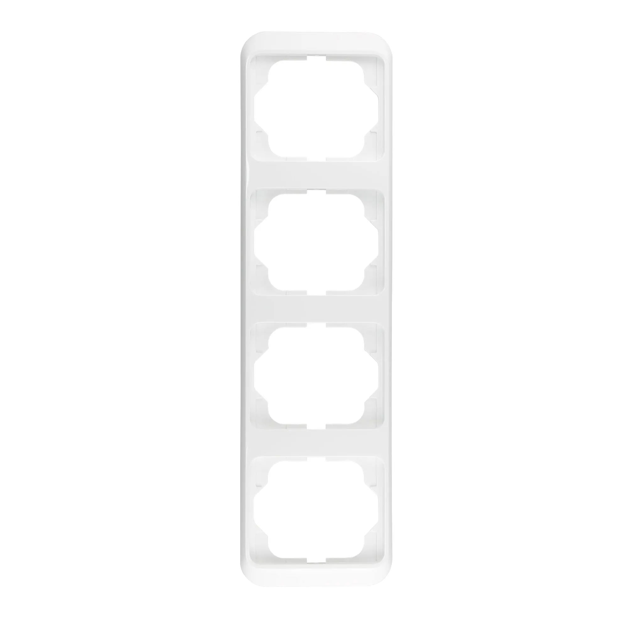 Alpha Nea Rahmen System | 4-Fach senkrecht / studioweiß hochglanz / 1734-24G