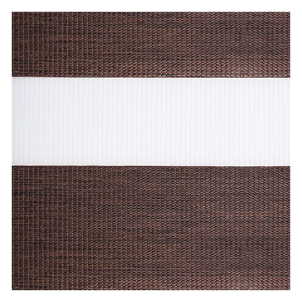 Stoffmuster für Doppelrollo nach Maß | G7839 braun / lichtdurchlässig / Rio  Stoffmuster für Doppelrollo nach Maß | G7839 braun / lichtdurchlässig / Rio