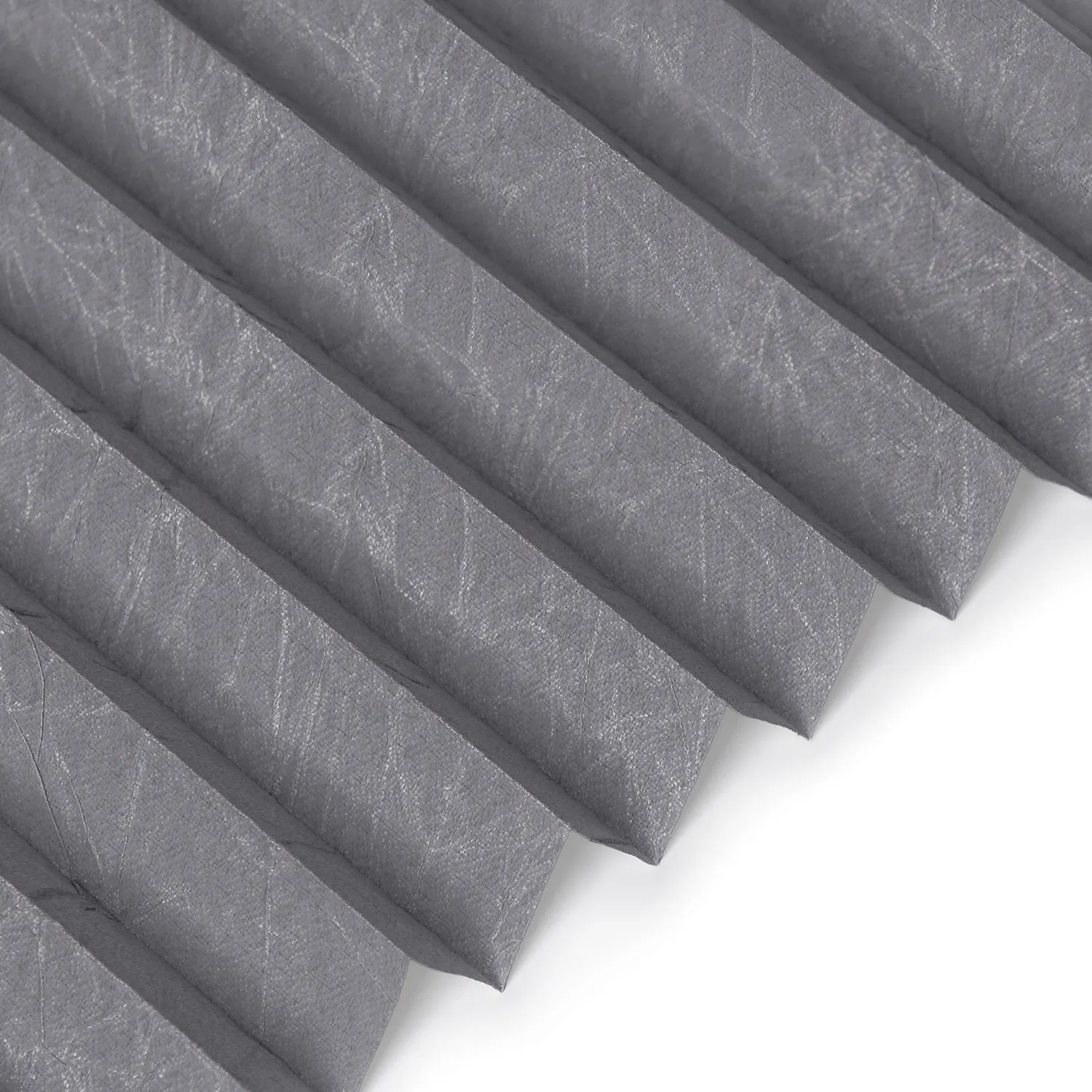 Échantillon tissu pour store plissé sur mesure | C216CH gris / translucide / CH Crush