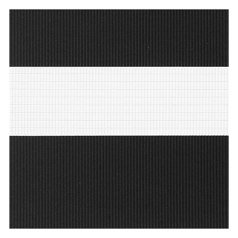 Stoffmuster für Doppelrollo nach Maß | A030 grau-schwarz / lichtdurchlässig / Spring 