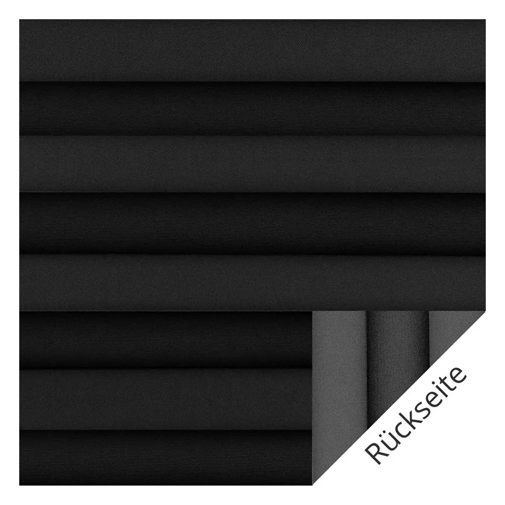 Échantillon tissu pour store plissé sur mesure | 20213 noir / translucide / Palado Perlmutt Color