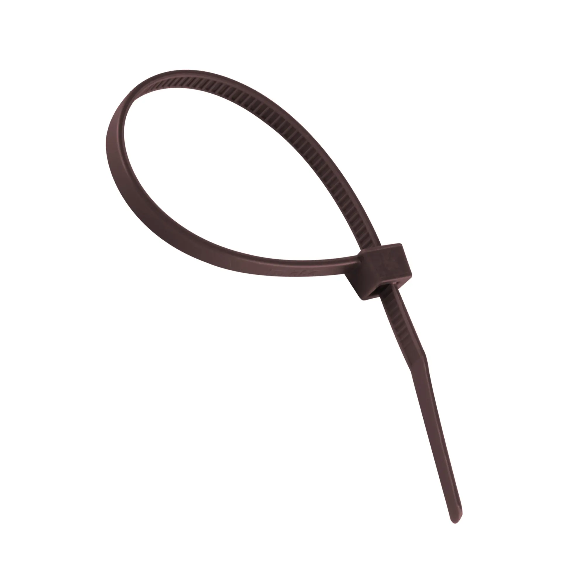 Opaska zaciskowa z tworzywa sztucznego | 50 sztuki, 3,6 x 140 mm, brązowy