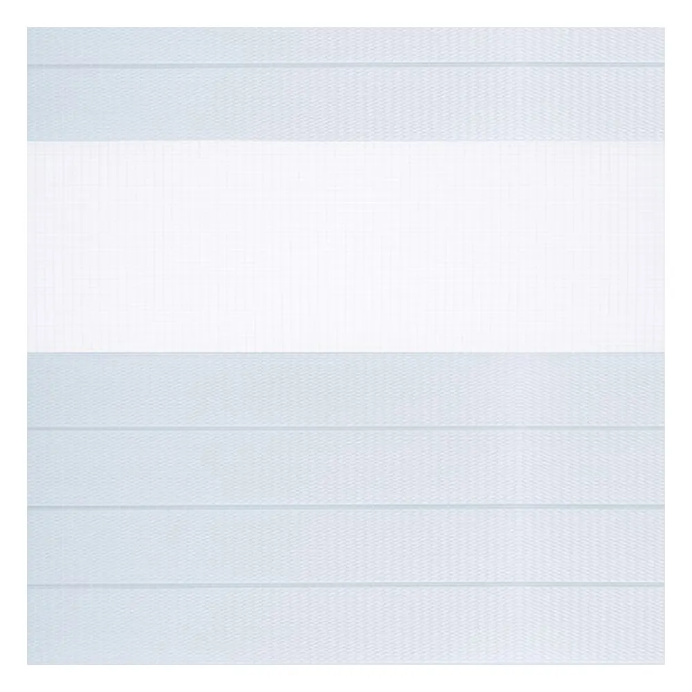 Muestra de tejido para estor enrollable noche y  día a medida | F7861 blanco / traslúcido / Autumn