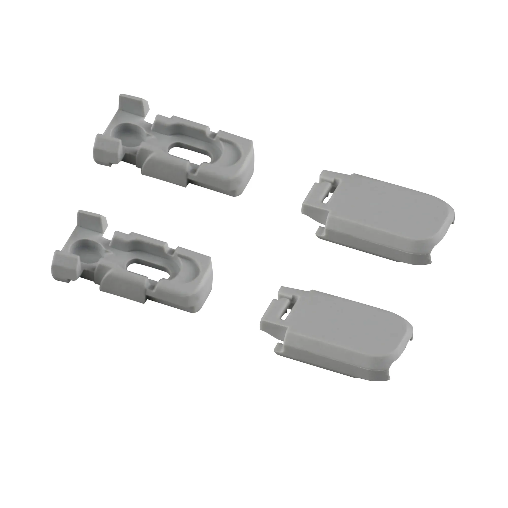 Spannschuh / Schraubschuh inkl. Schrauben | hellgrau, 2 Stück