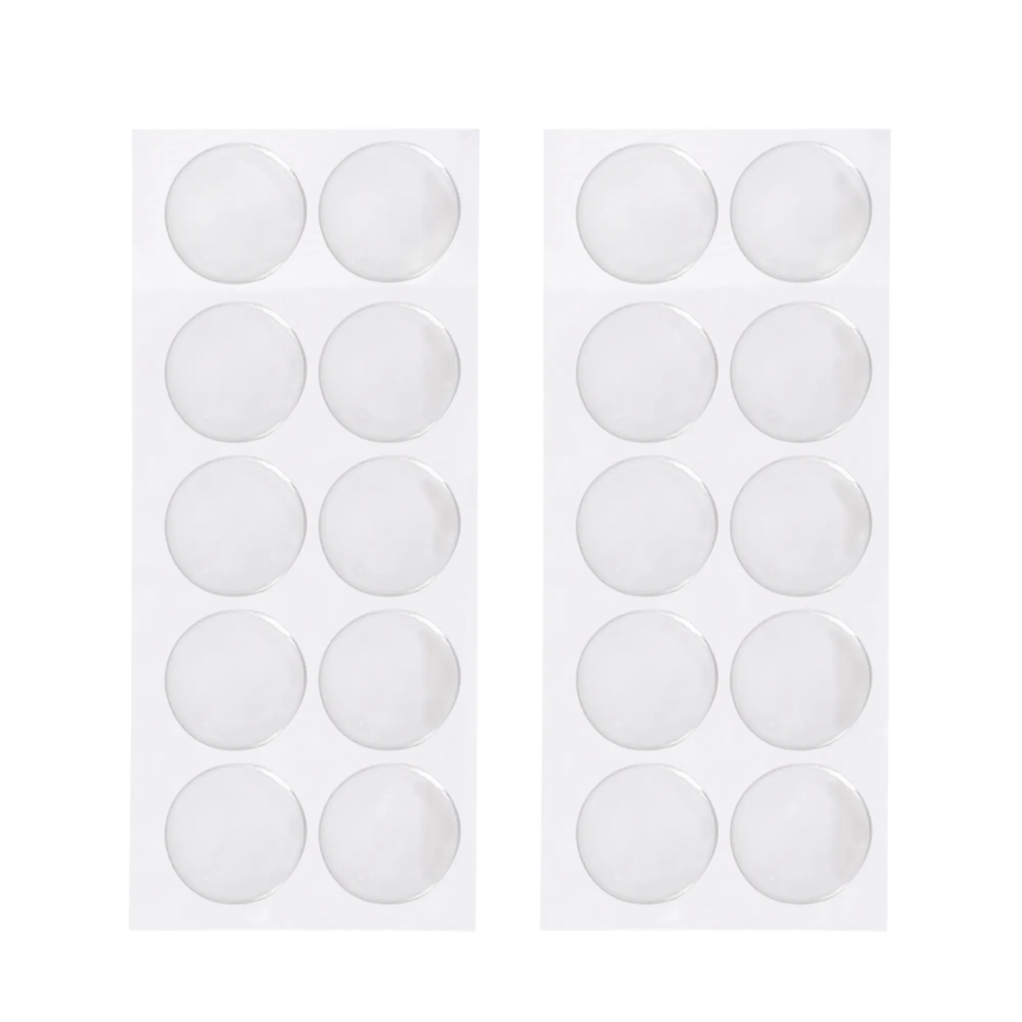 Gel-Klebepads | doppelseitig klebend, 20 Stück, transparent