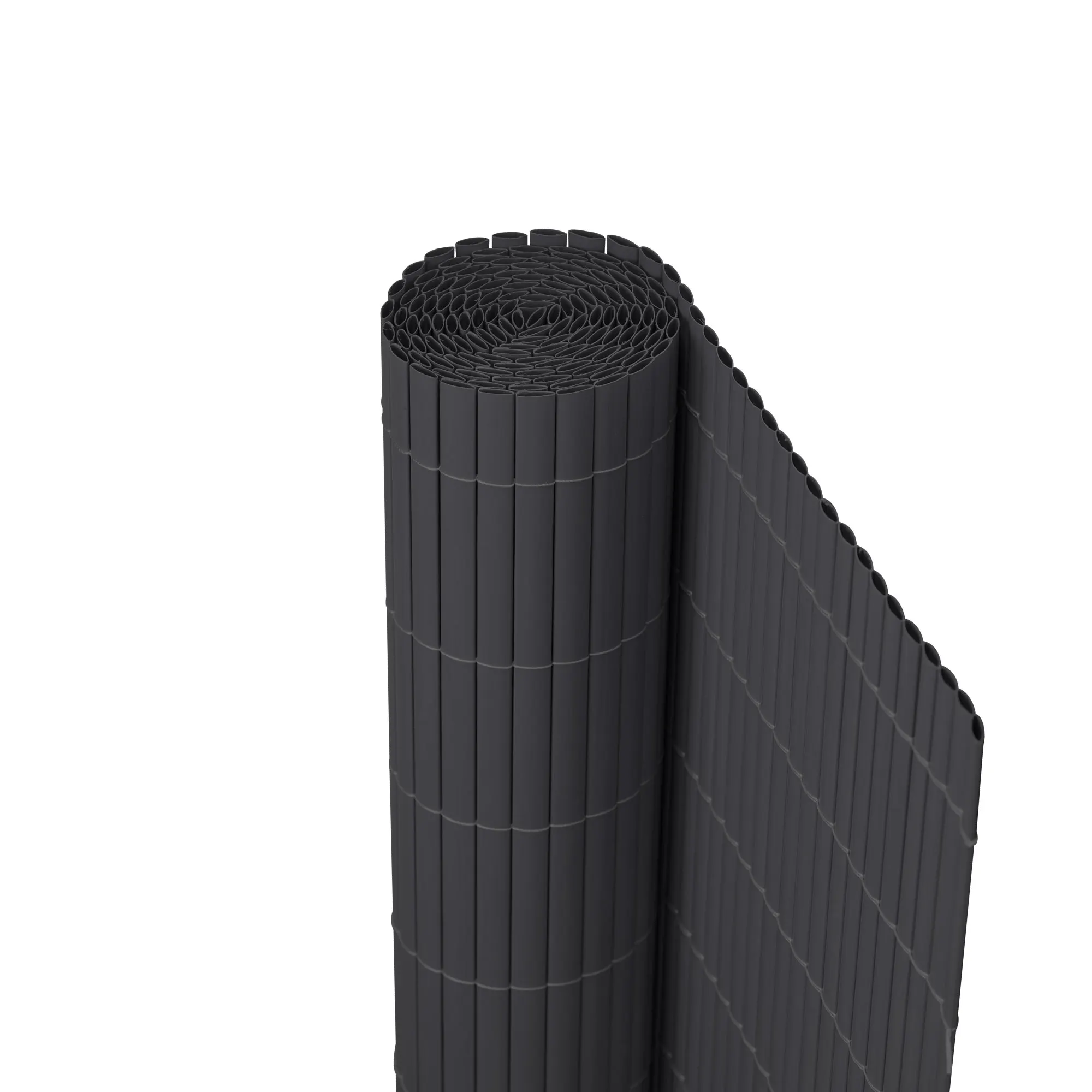 Rete di protezione in PVC arrotolata, simile al bambù, per privacy e decorazione