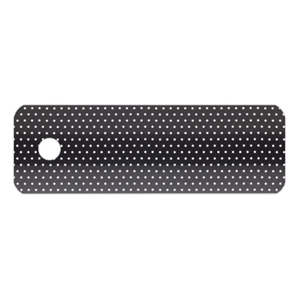 Lamellen-Muster für Aluminium-Jalousie nach Maß | 25 mm / 1858 schwarz / matt / perforiert 