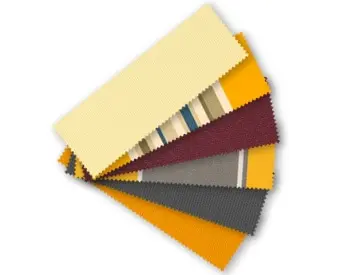 Stoffmuster für Kassettenmarkise Line in verschiedenen Designs und Texturen