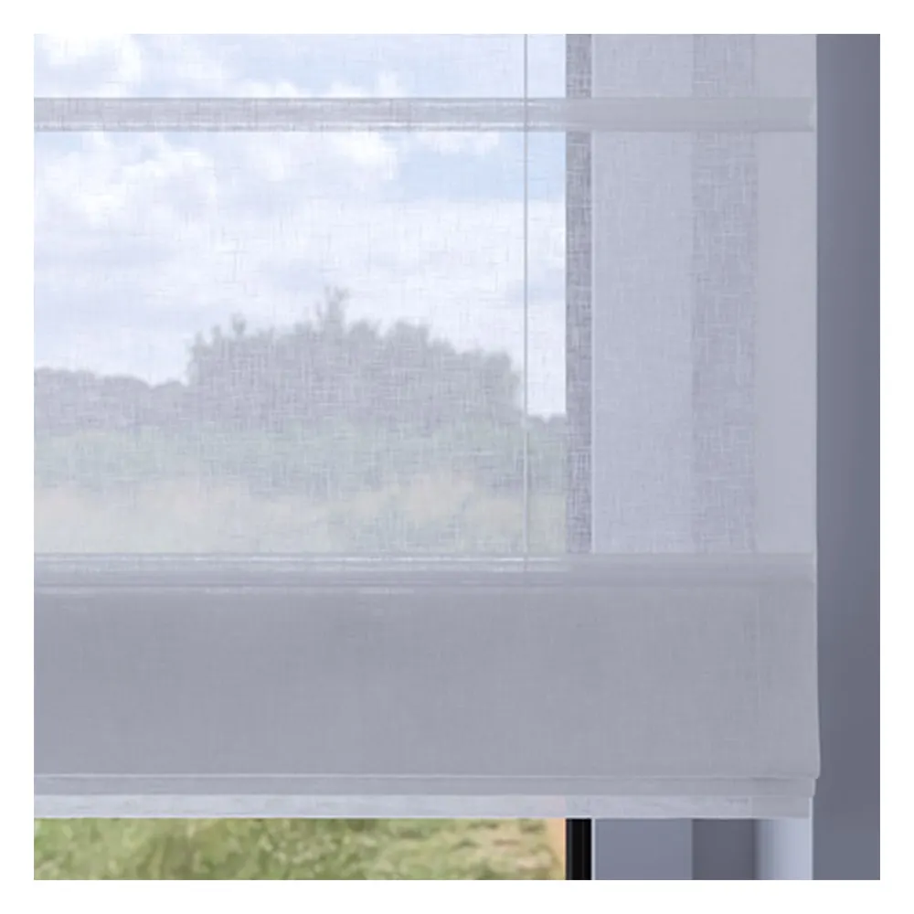 Muestra de tejido para estor plegable a medida | 01 blanco / traslúcido / Tivoli
