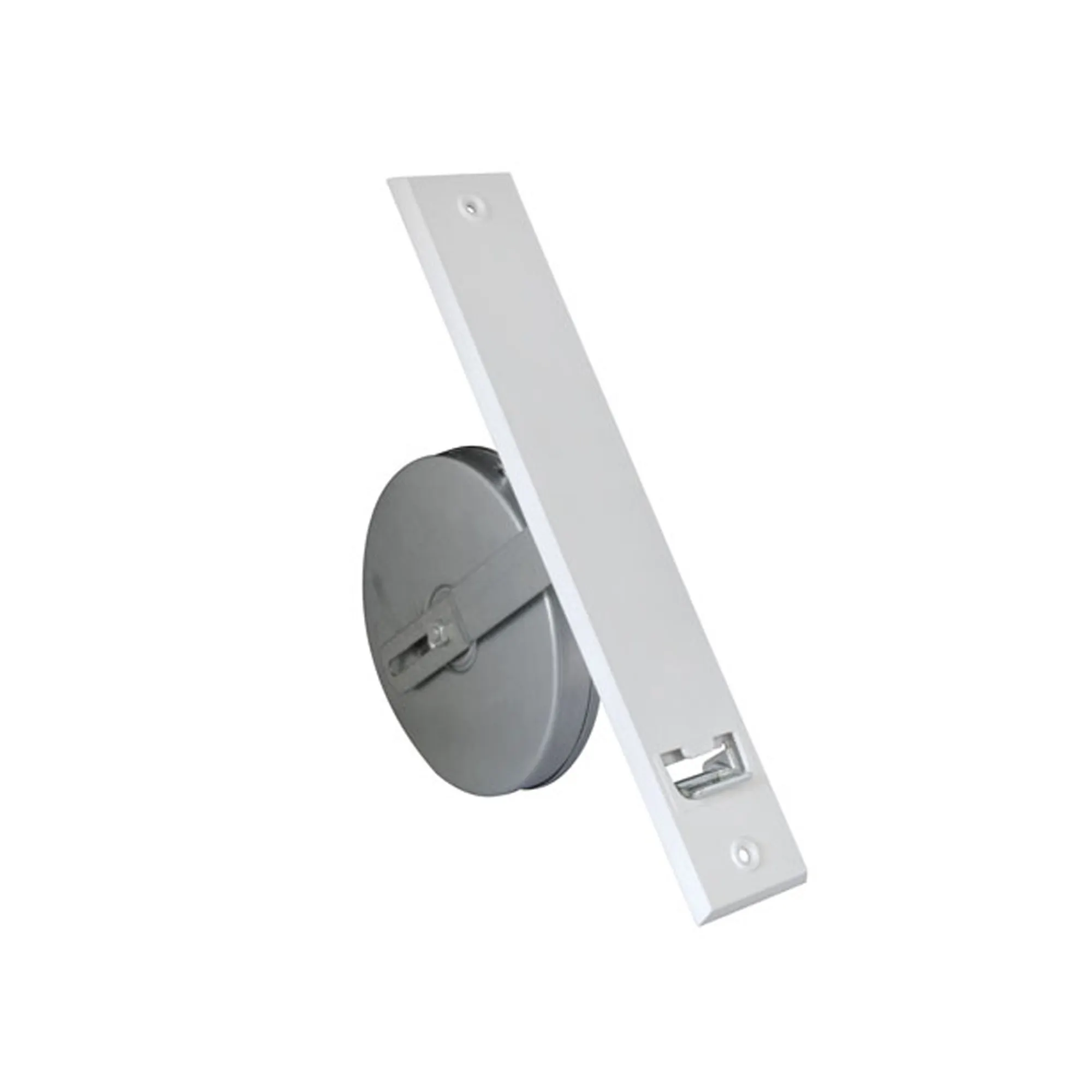Recogedor de cinta empotrado Placa de plástico | blanco / LA: 186 mm