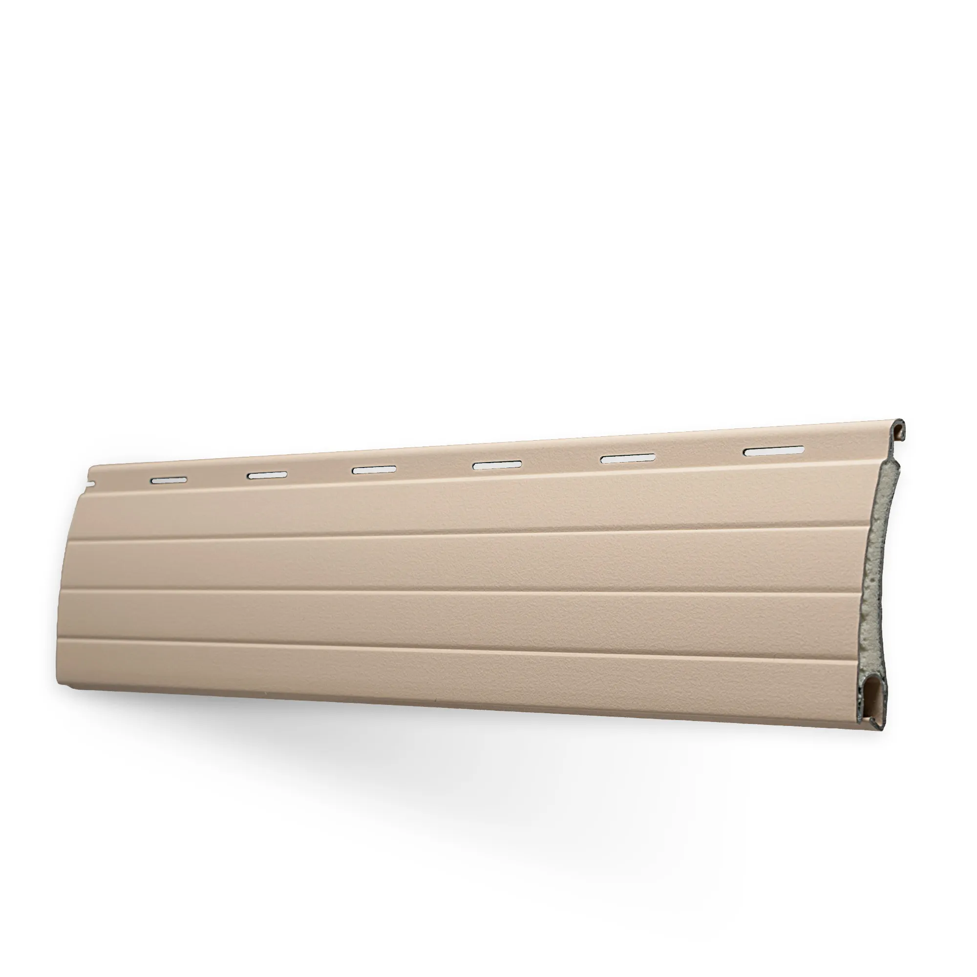 Lamellen-Muster für Rollladenpanzer nach Maß | Aluminium / PA37 / 05 beige
