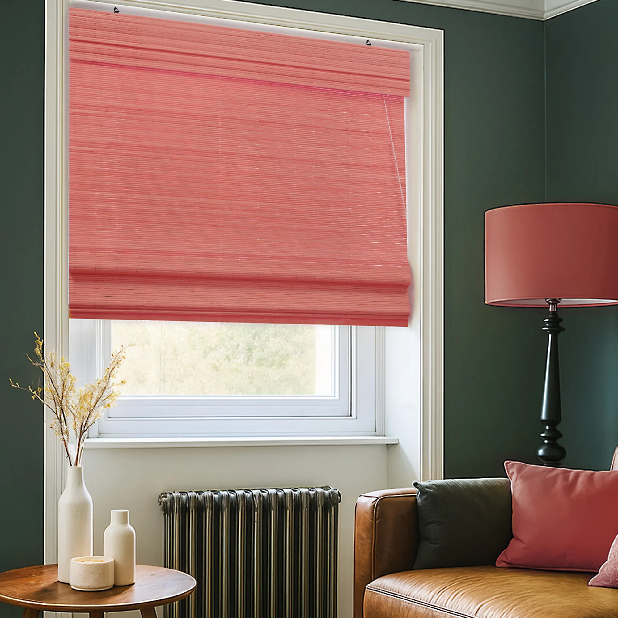 Estor Plegable de Bambú | 40 x 130 cm, cereza