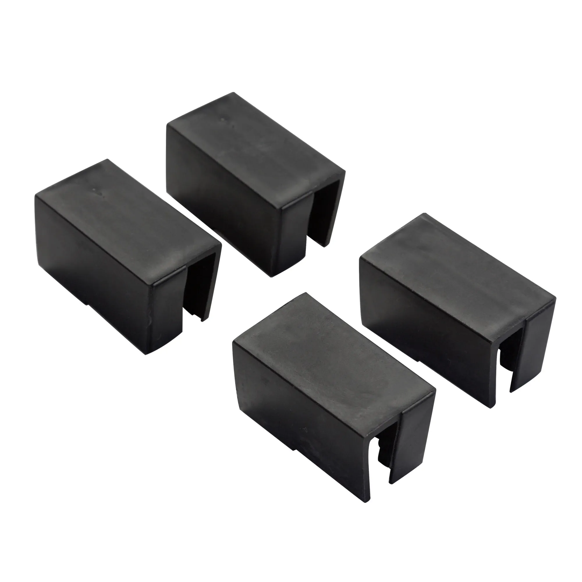 Caches en plastique de rechange pour cadres de moustiquaire Schiebfix / Easy Slide | noir, 4 pièces