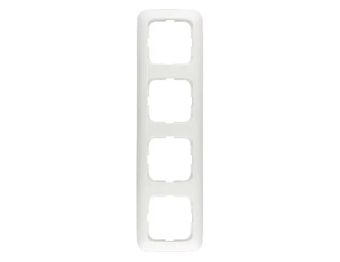 Vierfach-Rahmen für Schalter oder Steckdosen, rechteckig, mit abgerundeten Ecken