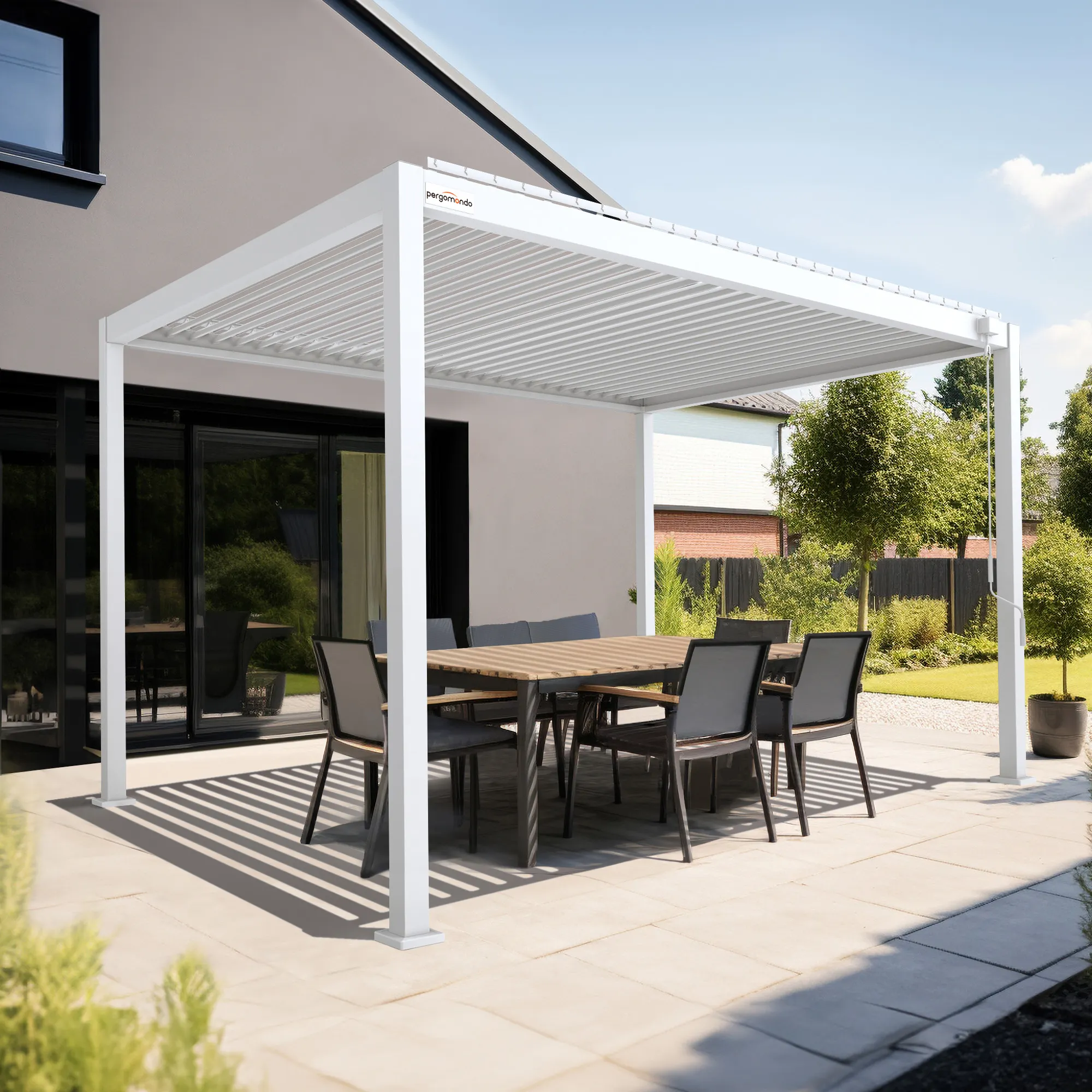 Pergola aluminiowa | 3 x 4 m, biały