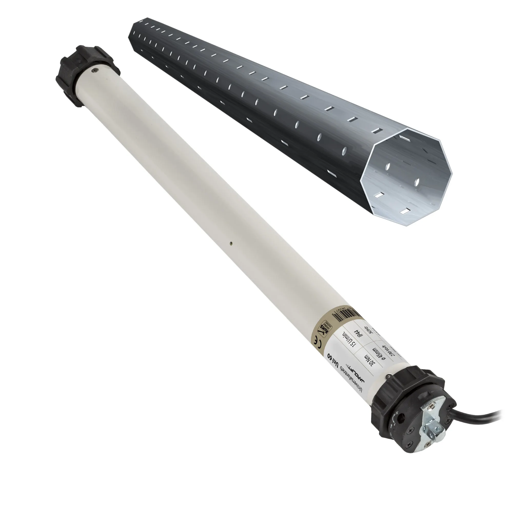 Rollladenmotor Universal | UNI60 (30 Nm / SW60) + Neubau-Wellenset 6