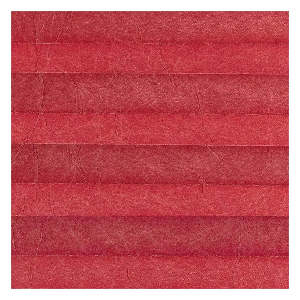 Campioni di tessuto per tenda plissettata su misura | 20511 rosso / semi-trasparente / Cara Crush Perlmutt Color