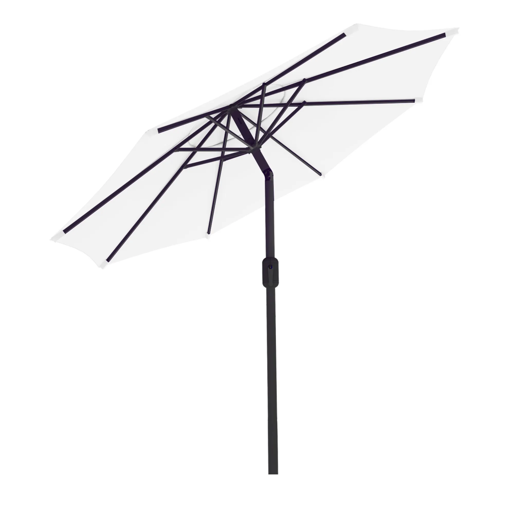 Parasol interpara | 3,5 m, rond, blanc | armature, anthracite