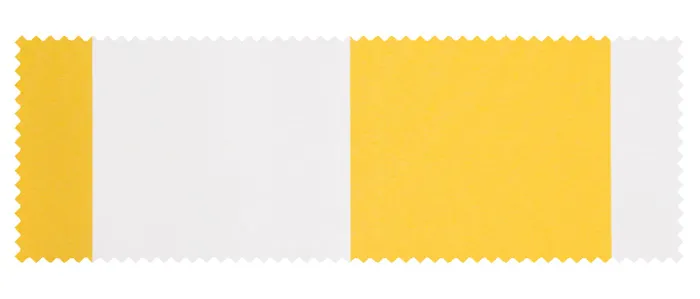 Próbka tkaniny do markizy z ramionami przegubowymi Easy | tkanina: dwukolorowa, żółto-biały