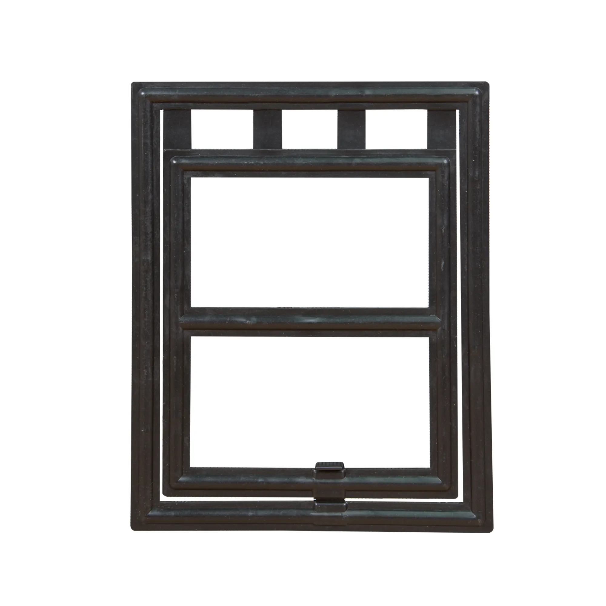 Porta per gatti e cani per porte a rete, telaio rettangolare con apertura a cerniera