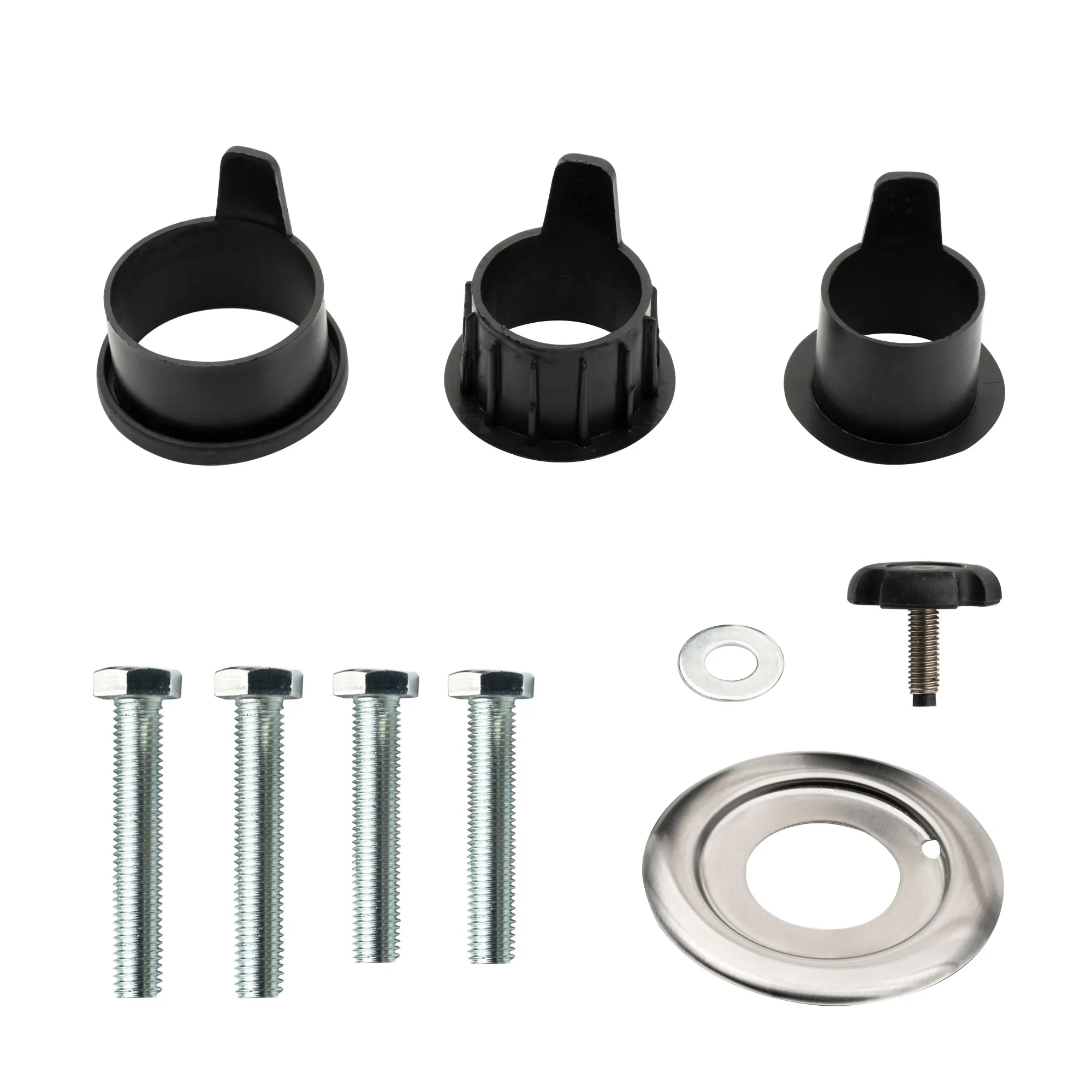 Kit de pièces de rechange pour pied de parasol | granite carré, acier inoxydable carré & rond