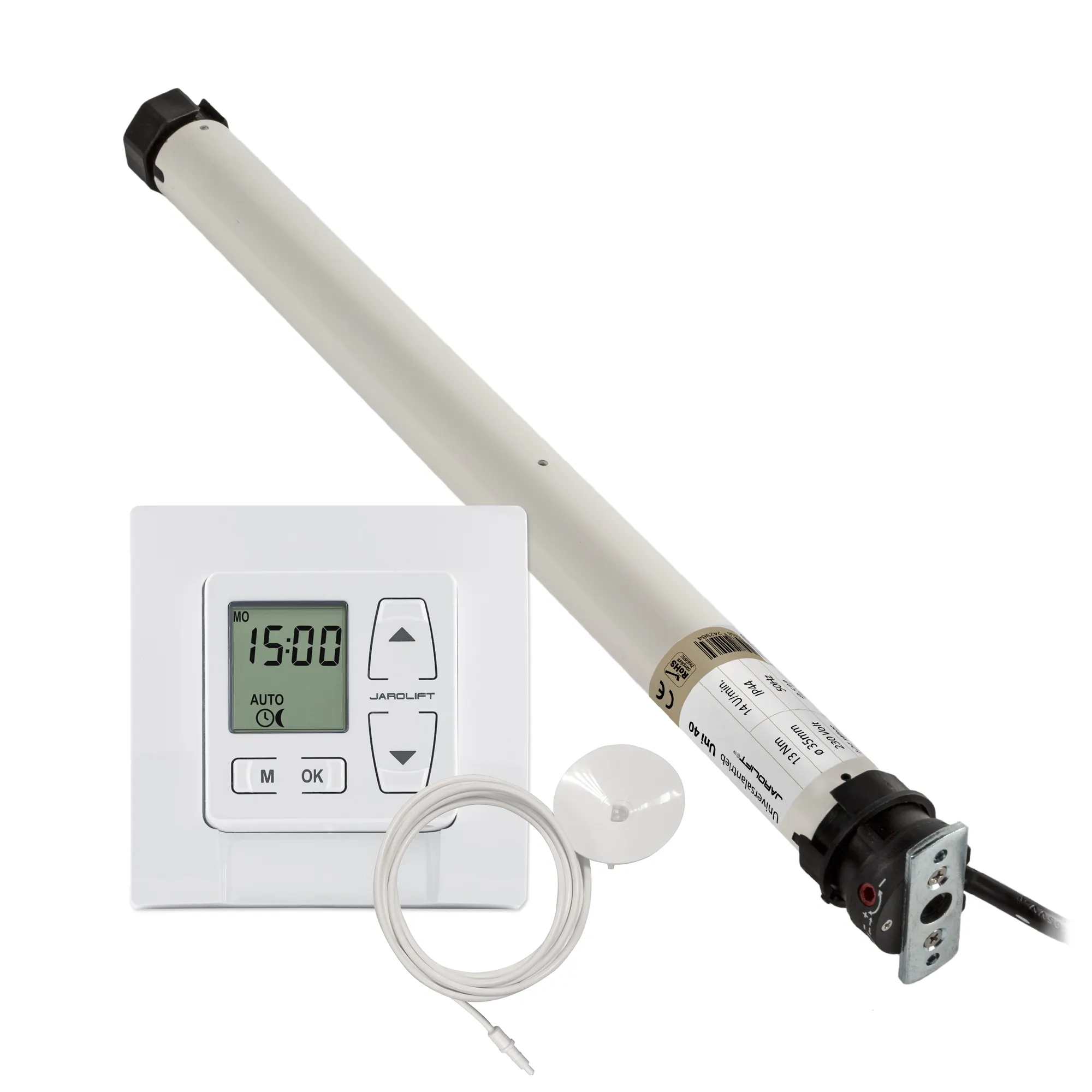 Rollladenmotor Universal | UNI40 (13 Nm / SW40) + Thor & Sensor