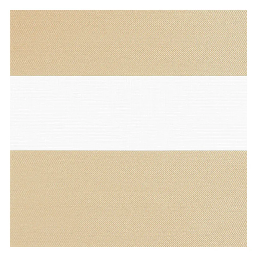 Stoffmuster für Doppelrollo nach Maß | B601 creme-beige / lichtdurchlässig / Solides  Stoffmuster für Doppelrollo nach Maß | B601 creme-beige / lichtdurchlässig / Solides