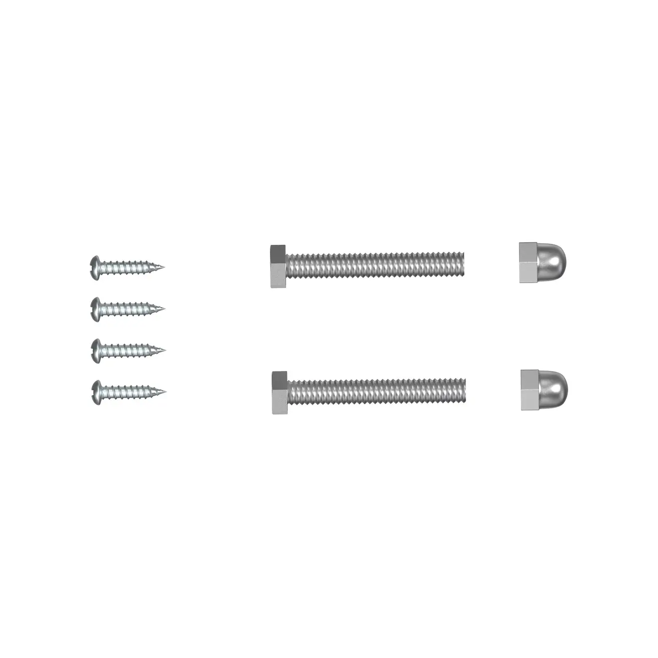 Schraubenset für Klemm- und Balkonmarkise JAM 2000, bestehend aus Schrauben und Muttern