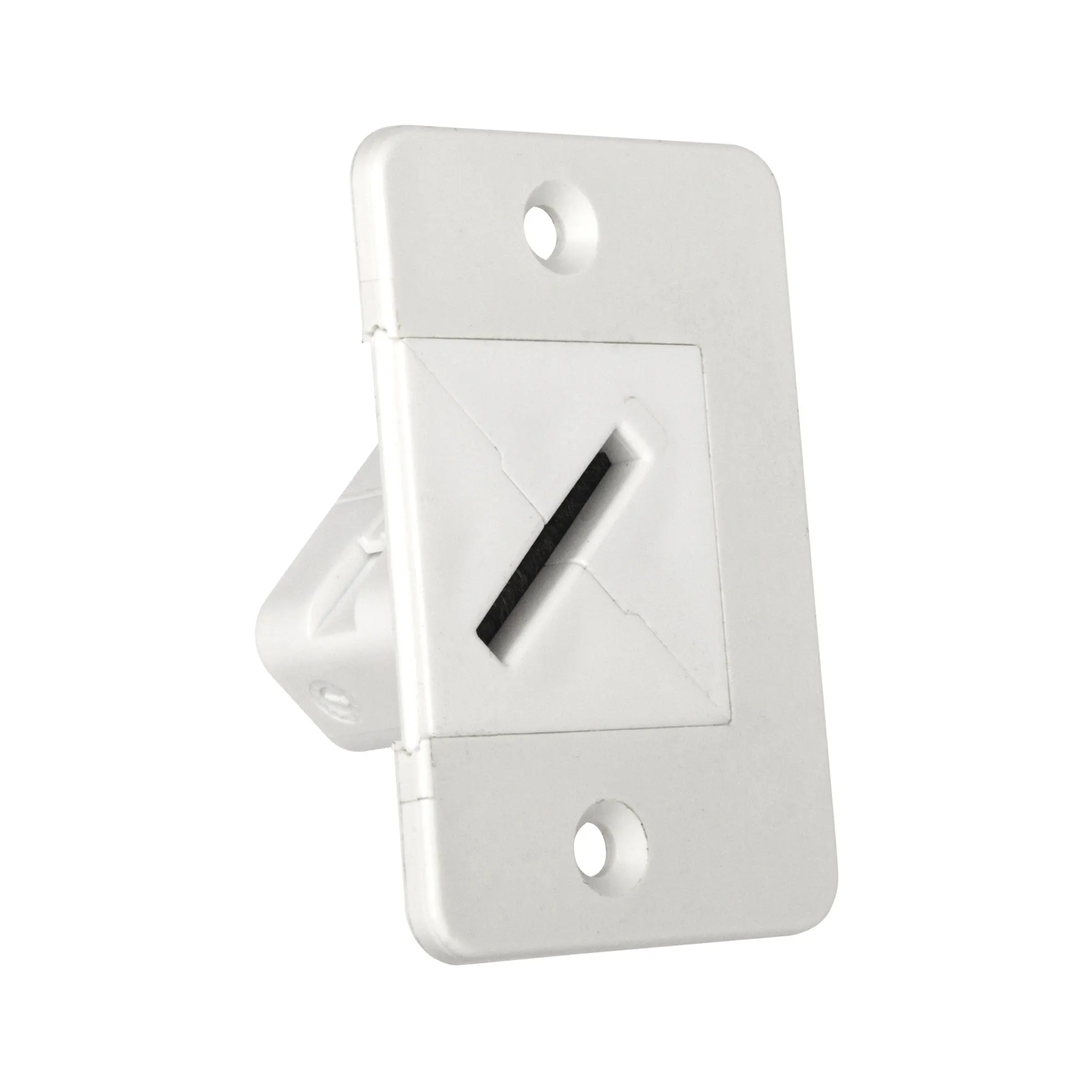 Guide sangle avec couvercle de fermeture ESM pour volet roulant | pour Sangle de 23 mm / pivotée à 45° / Lot de 3 pièces