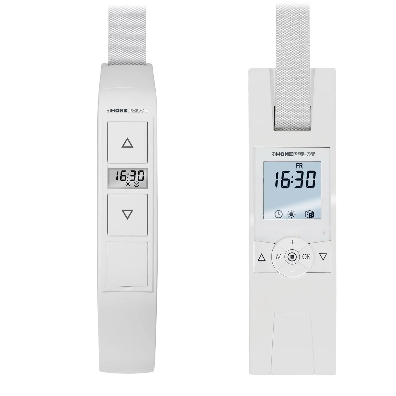 Elektrischer Gurtwickler RolloTron premium mit Display und Bedientasten für Rollladensteuerung