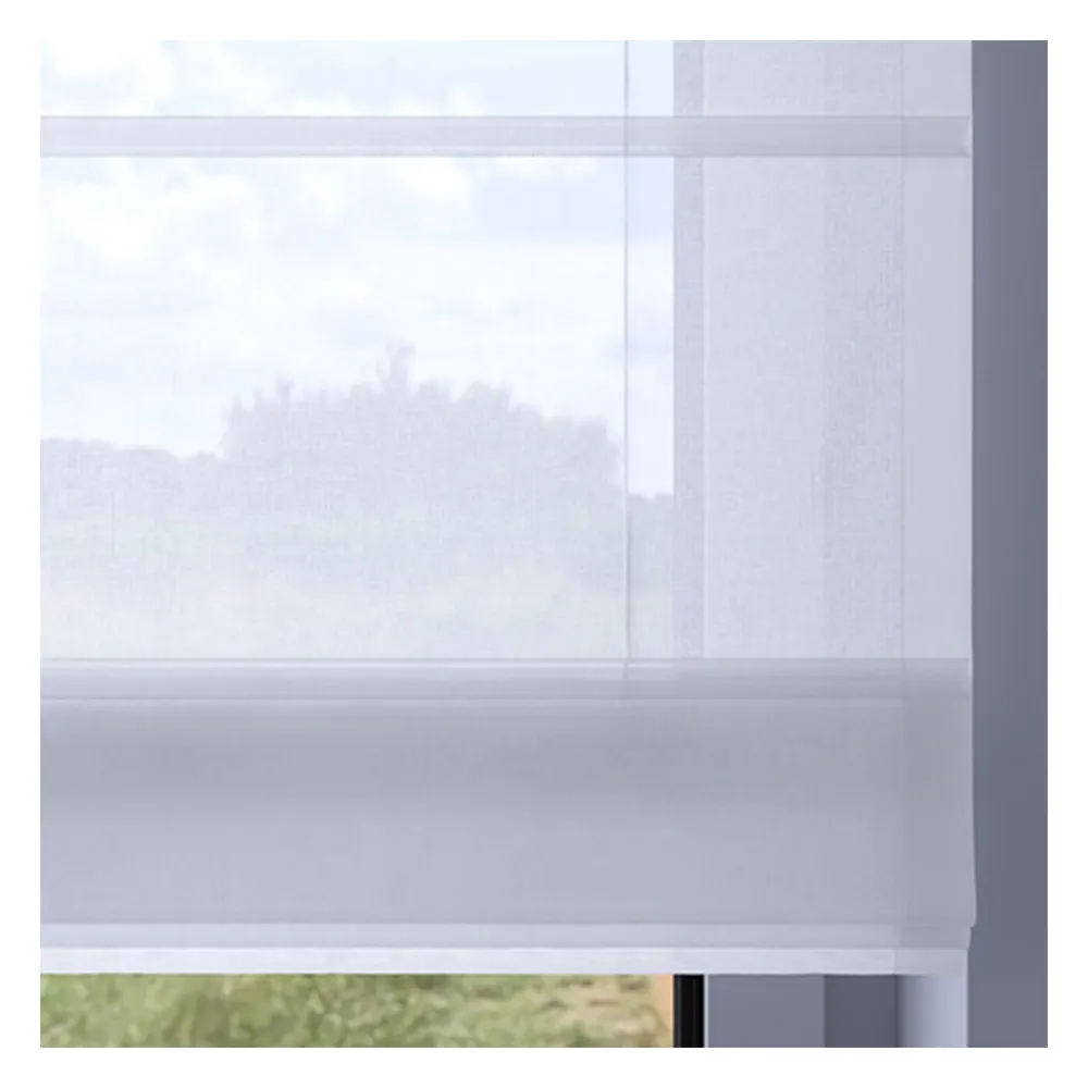 Muestra de tejido para estor plegable a medida | 02 crema / transparente / Ardea