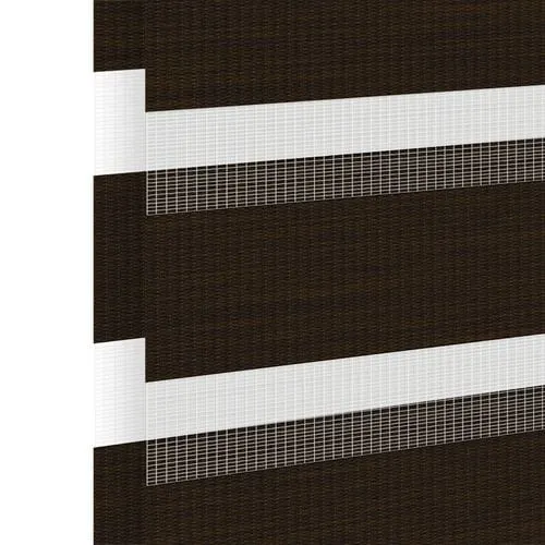 Échantillon tissu pour store enrouleur jour nuit sur mesure | BH-16 acajou / translucide / Graz