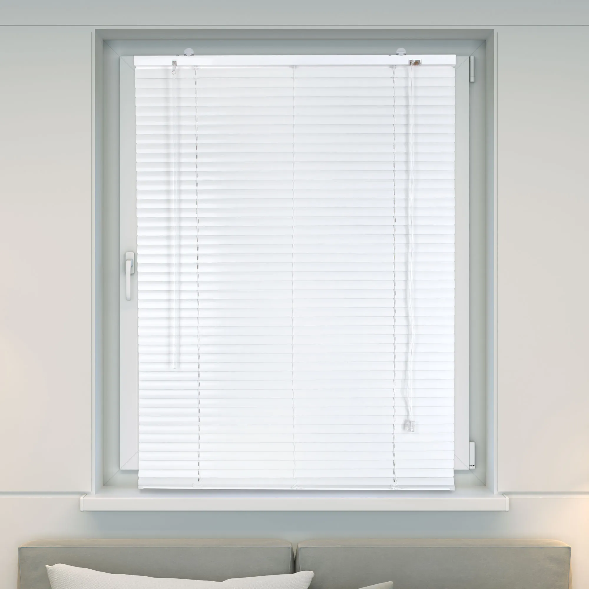 Persiana Veneciana de Aluminio | 140 x 220 cm, blanco mate