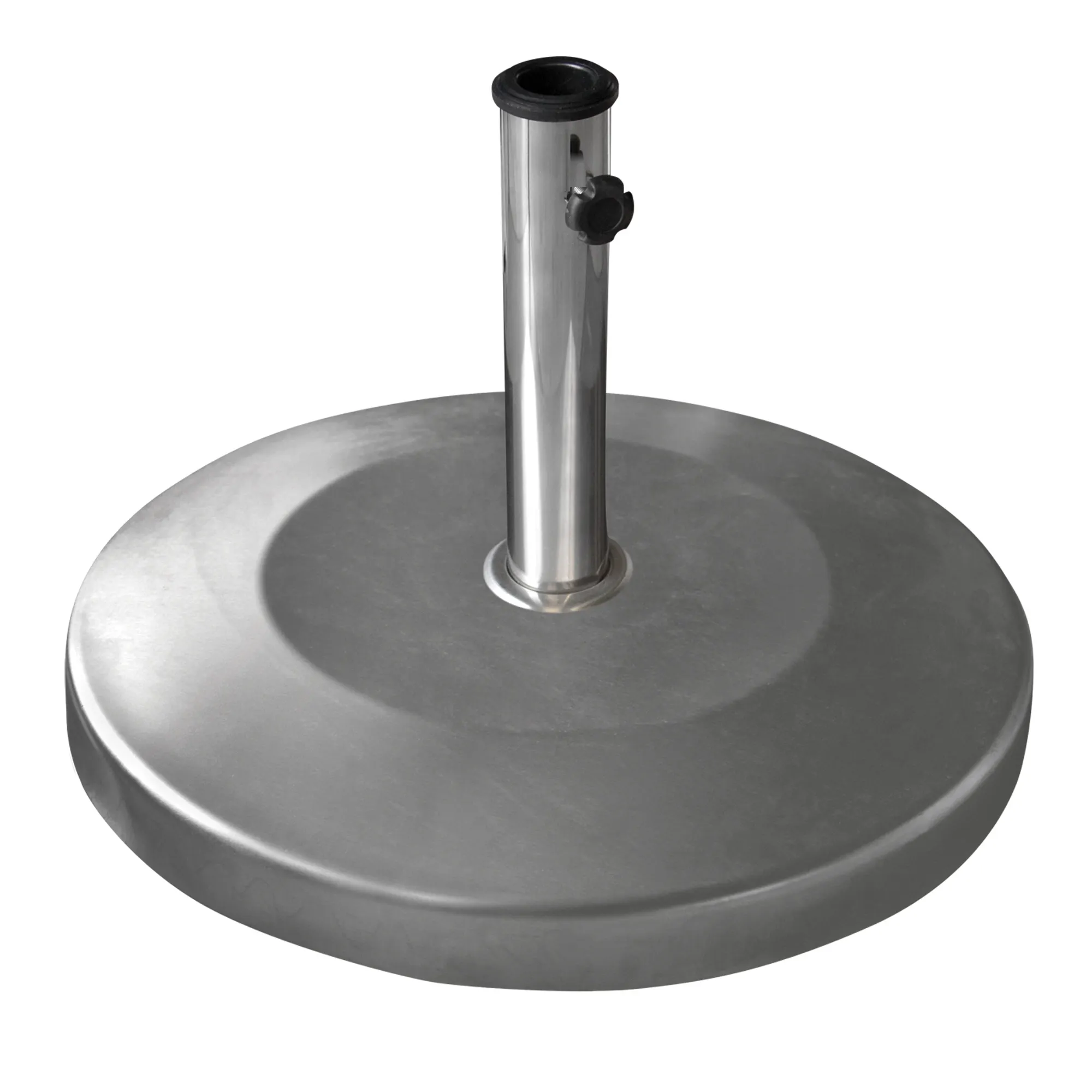 Supporto per ombrellone in acciaio inox con attacco per tubo