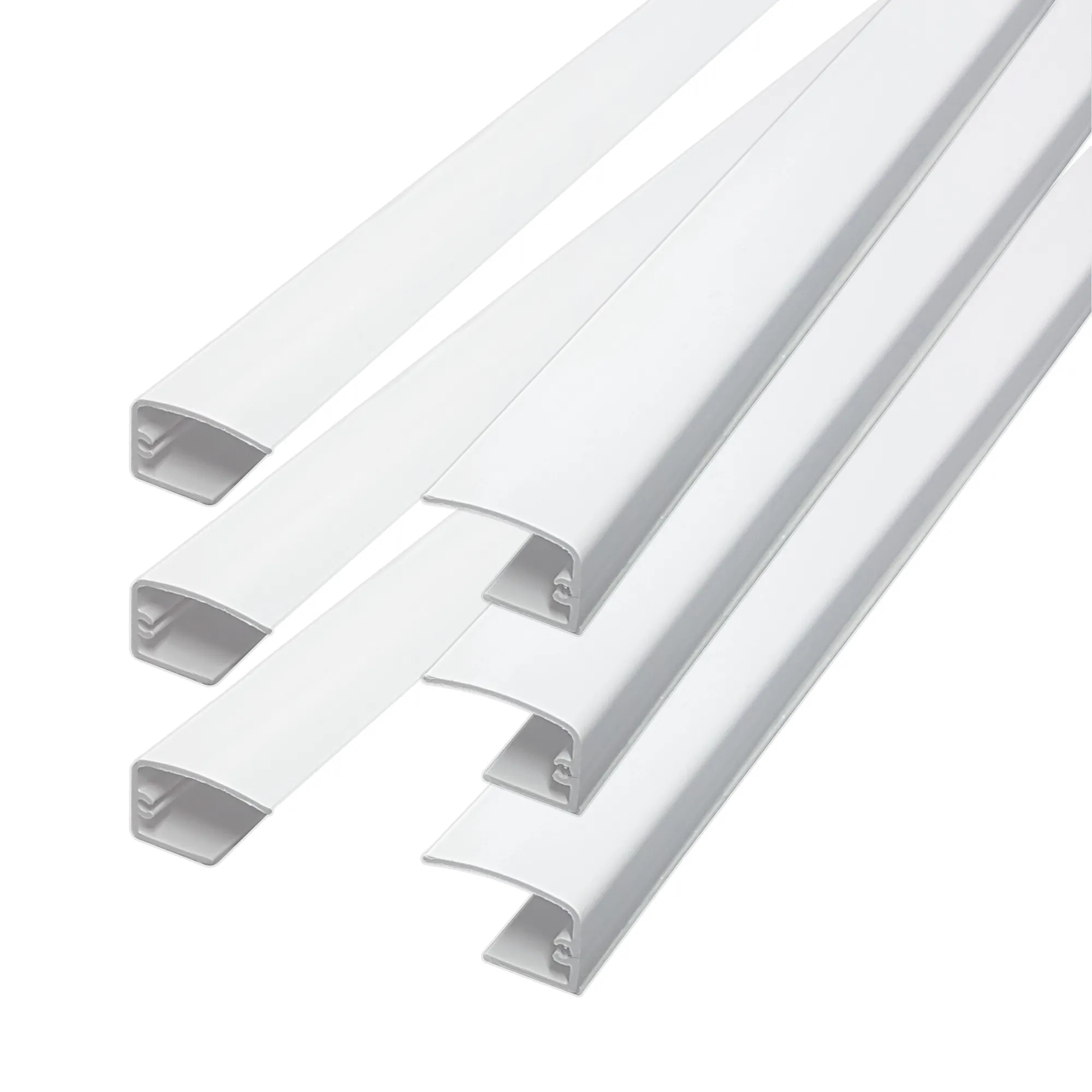 Führungsschienen für Tenebra Verdunkelungsrollo & Thermorollo | 6 Stück à 80cm, weiß