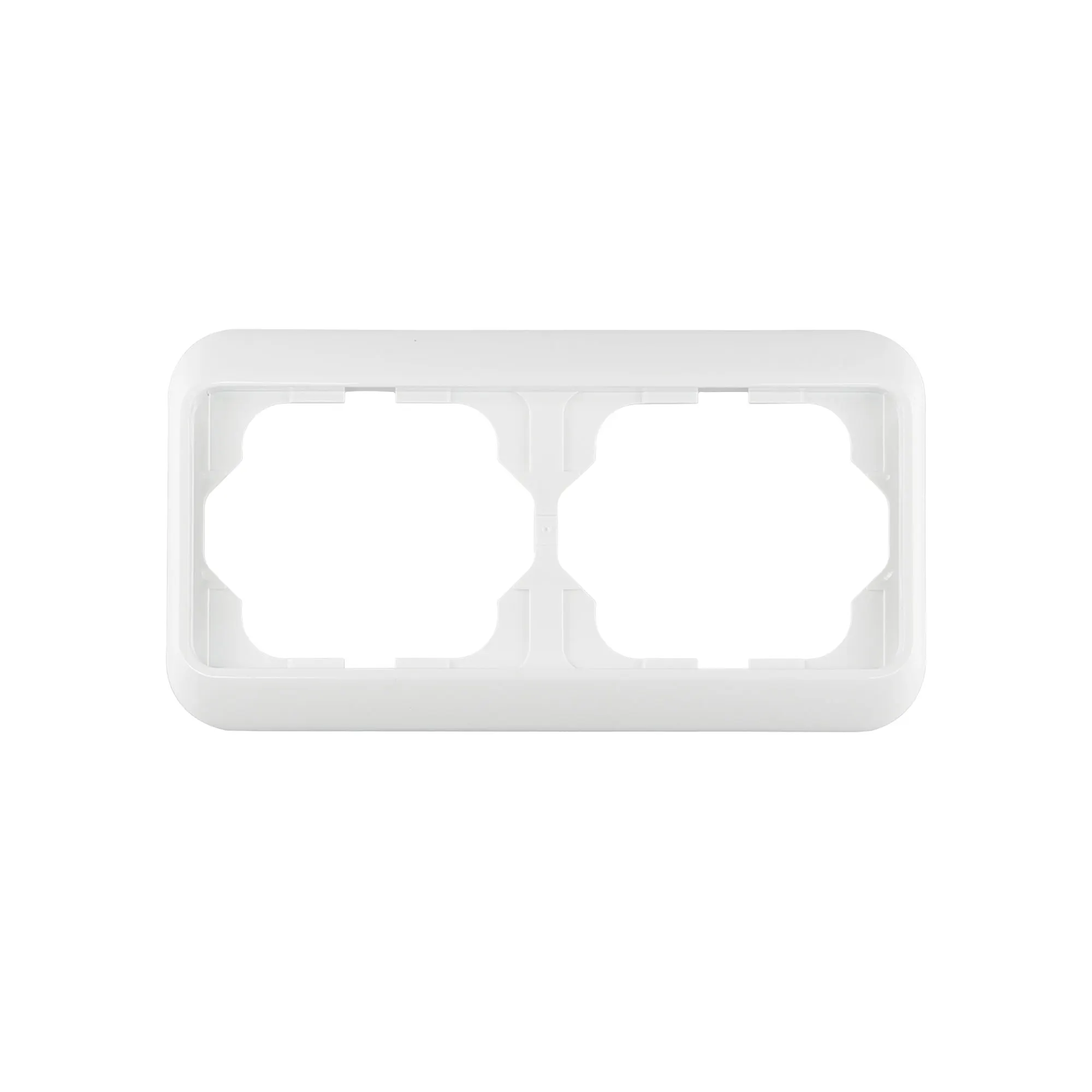 Alpha Nea Rahmen System | 2-Fach waagerecht / studioweiß hochglanz / 1722-24G