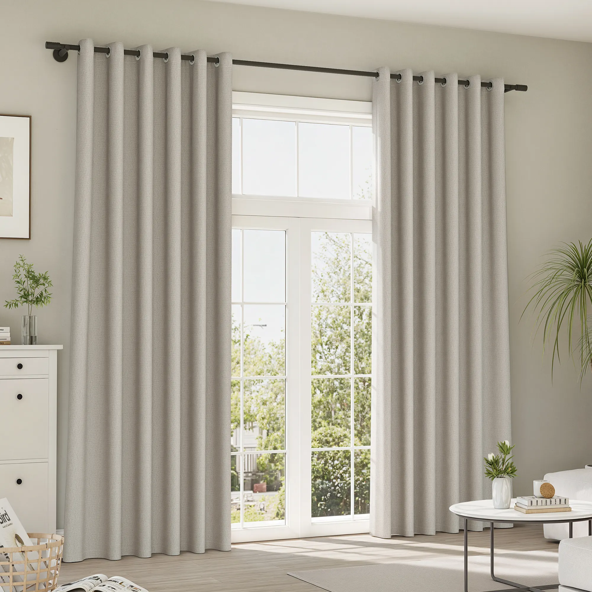 Cortinas y Visillos Pure | Structur, oscurecimiento total, taupe