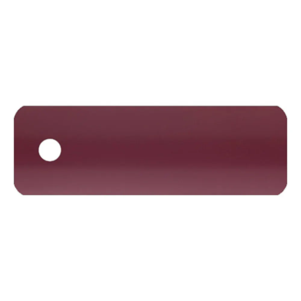 Próbka lameli do żaluzji aluminiowej na wymiar | 25 mm / 187 czerwony / mat