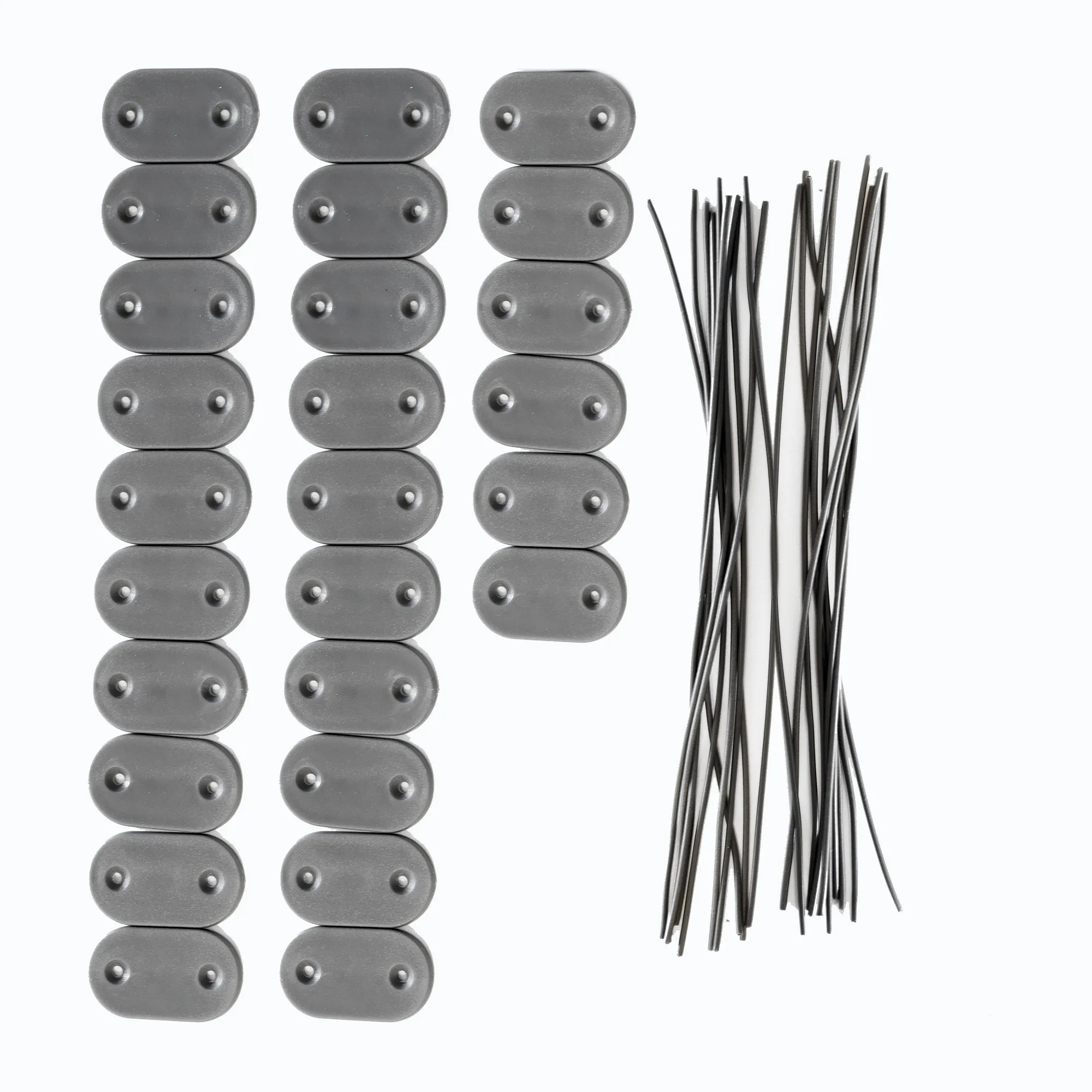 Kit di fissaggio per pannelli di protezione con clip e fascette