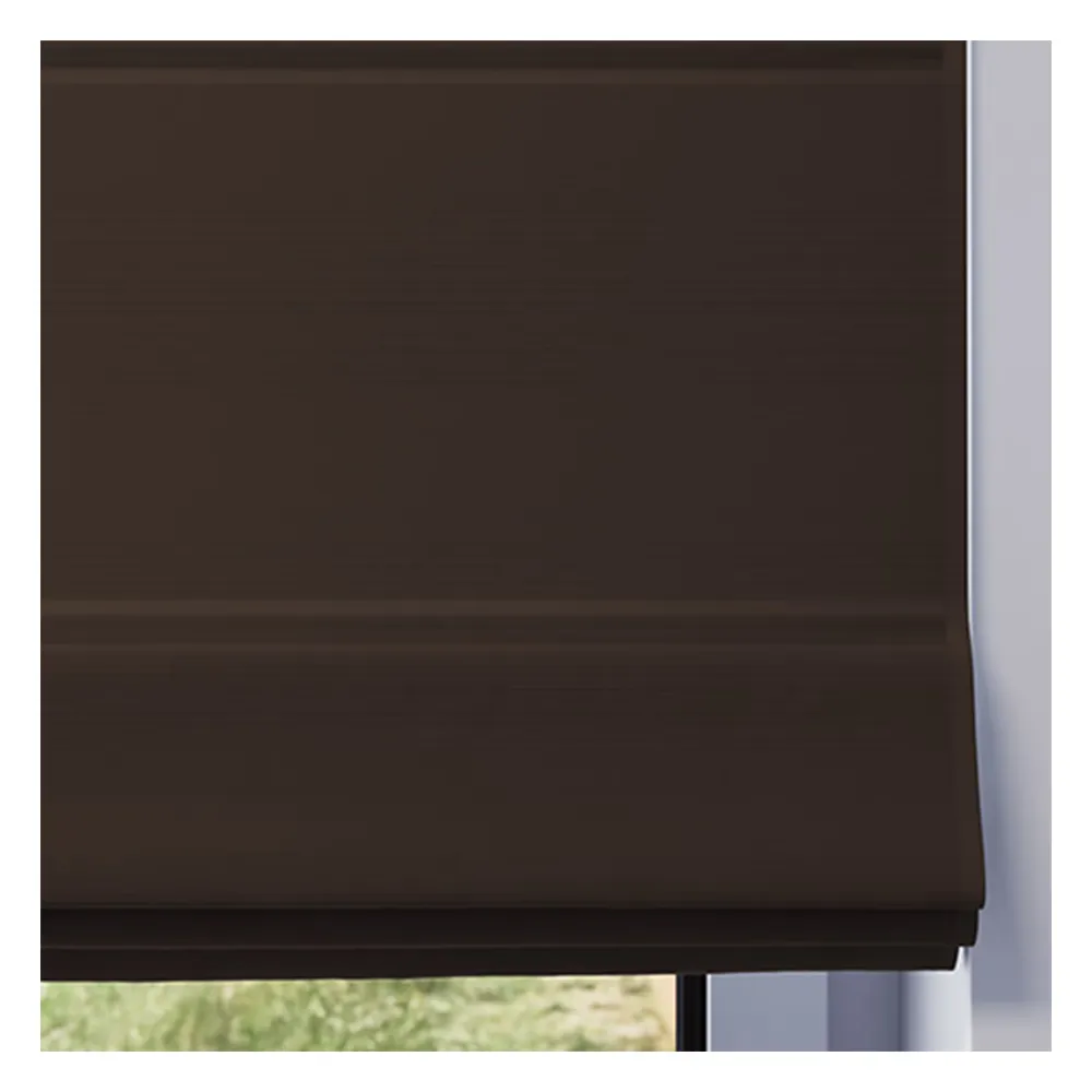 Campioni di tessuto per tende a pacchetto su misura | 510 marrone / oscurante / Roma