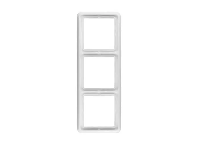 Dreifach-Rahmen für Schalter oder Steckdosen, rechteckig, schlichtes Design