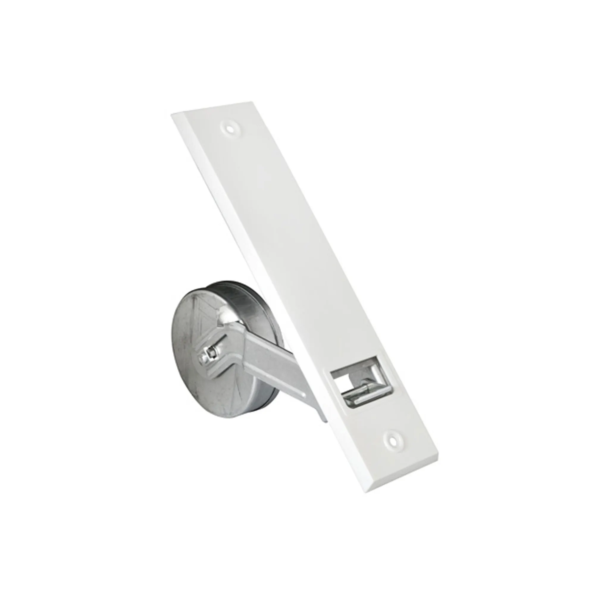 Podtynkowy zwijacz taśmy z osłoną | biały / LA: 160 mm