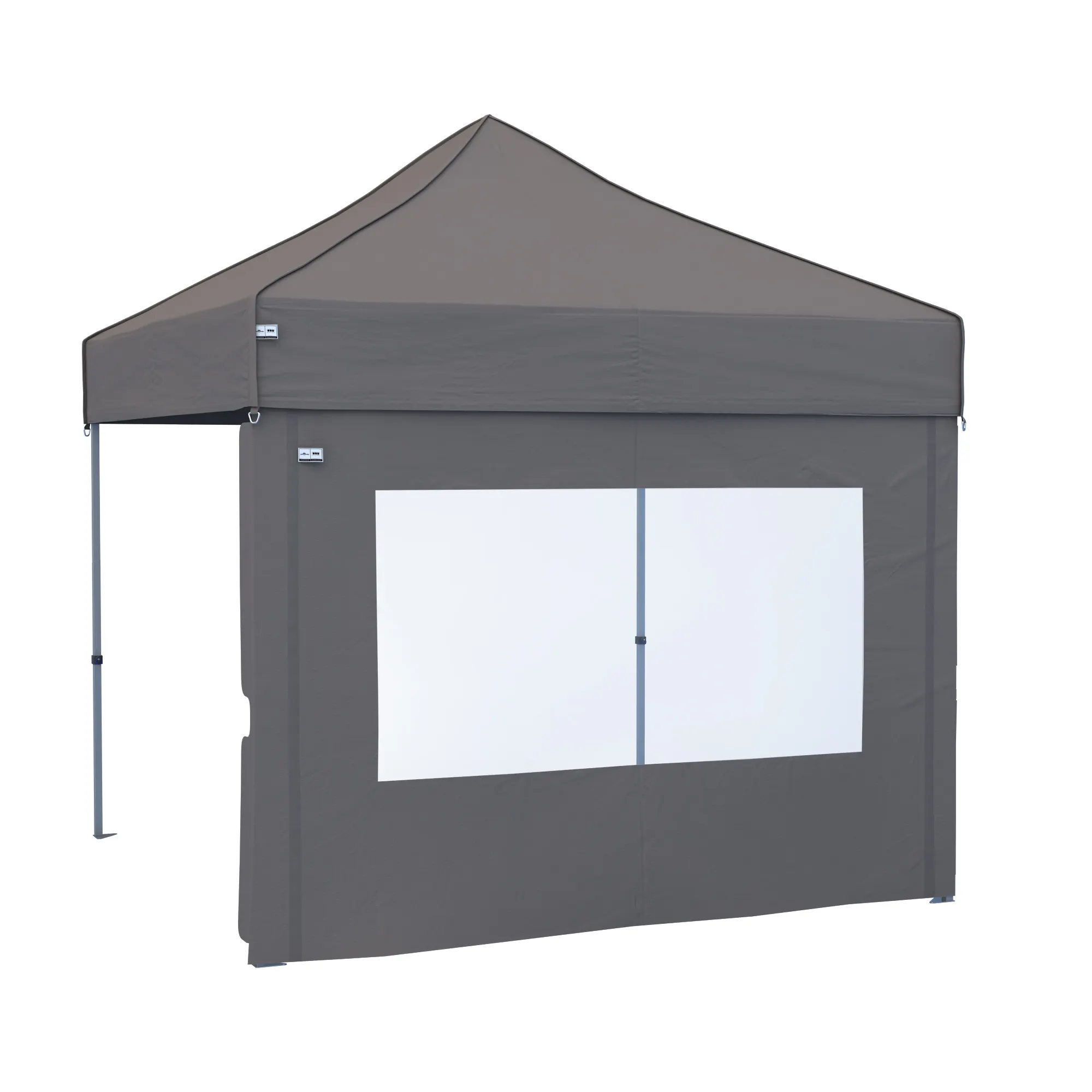 Pared con ventana para gazebo plegable PRO 30 / PRO 40 / Premium Plus | 3 m, gris