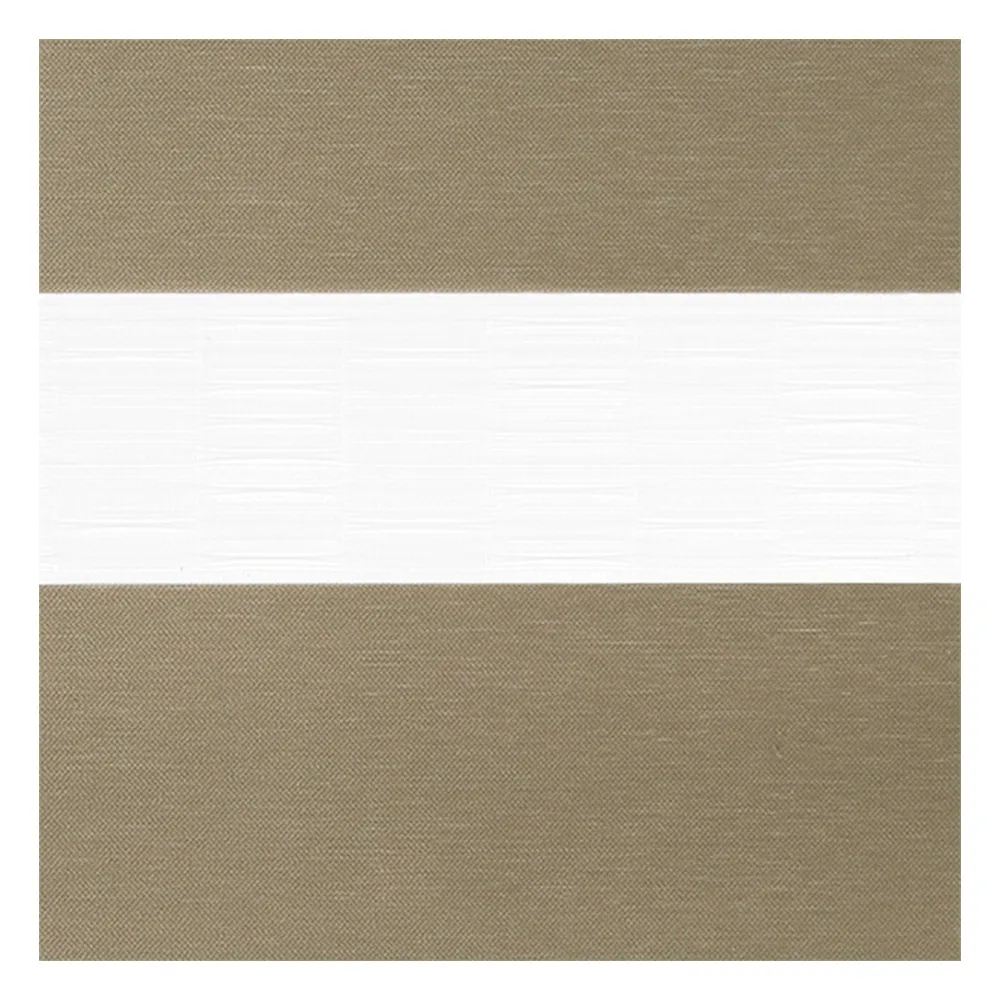 Stoffmuster für Doppelrollo nach Maß | B473 beige-creme / lichtdurchlässig / Aroso  Stoffmuster für Doppelrollo nach Maß | B473 beige-creme / lichtdurchlässig / Aroso