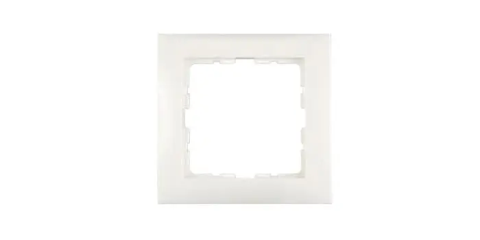 Quadratischer Rahmen für Schalter oder Steckdose, 1-fach, schlichtes Design