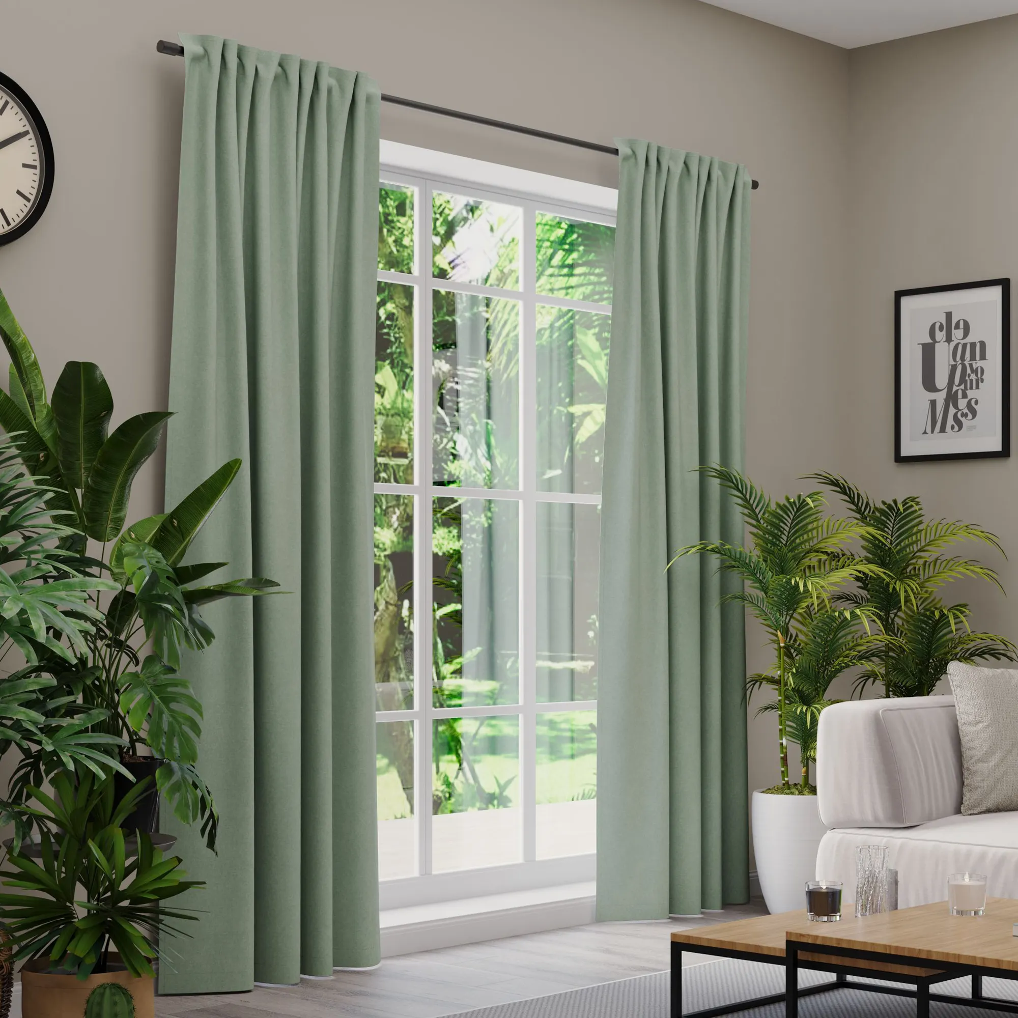 Premium Line Gardinen und Vorhänge | Cosy, blickdicht, mint 