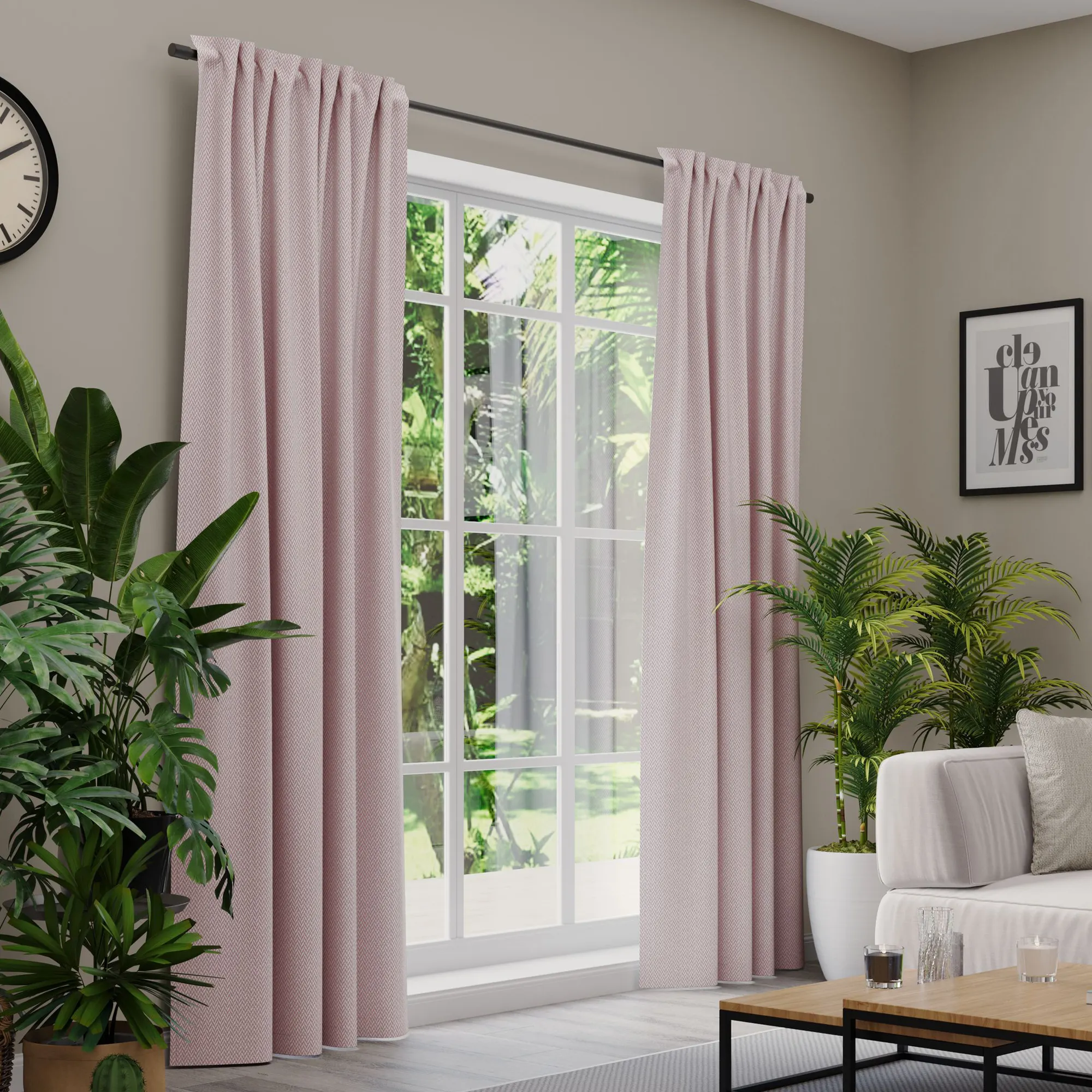 Premium Line Gardinen und Vorhänge | Boho, blickdicht, rosa