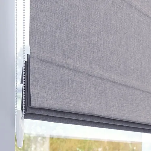 Échantillon tissu pour store bateau sur mesure | 01 gris structuré / totalement occultant / Sicilia