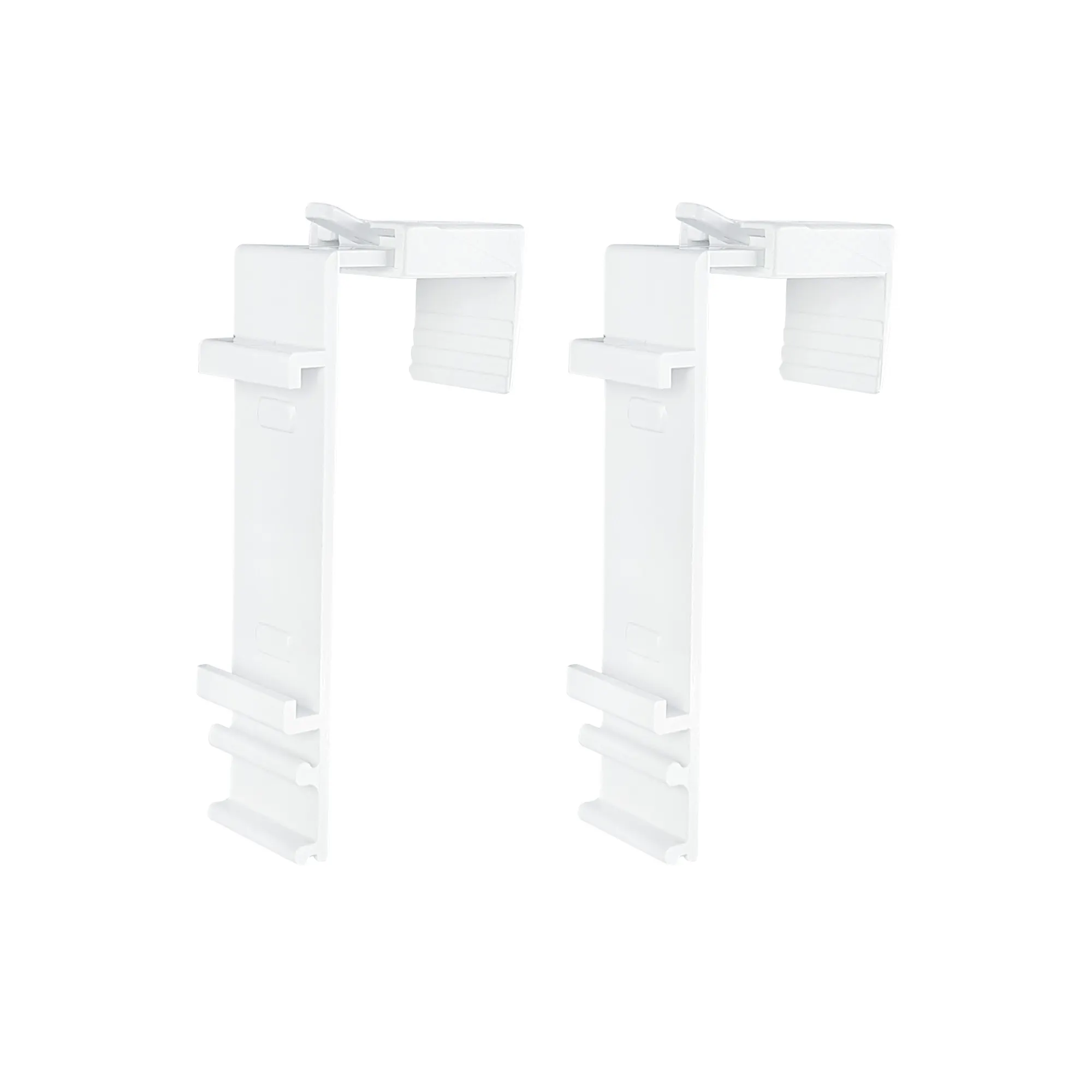 Klemmhalter für Klemmfix Doppelrollo | 15 - 23 mm Fensterflügel | 2er Pack, weiß