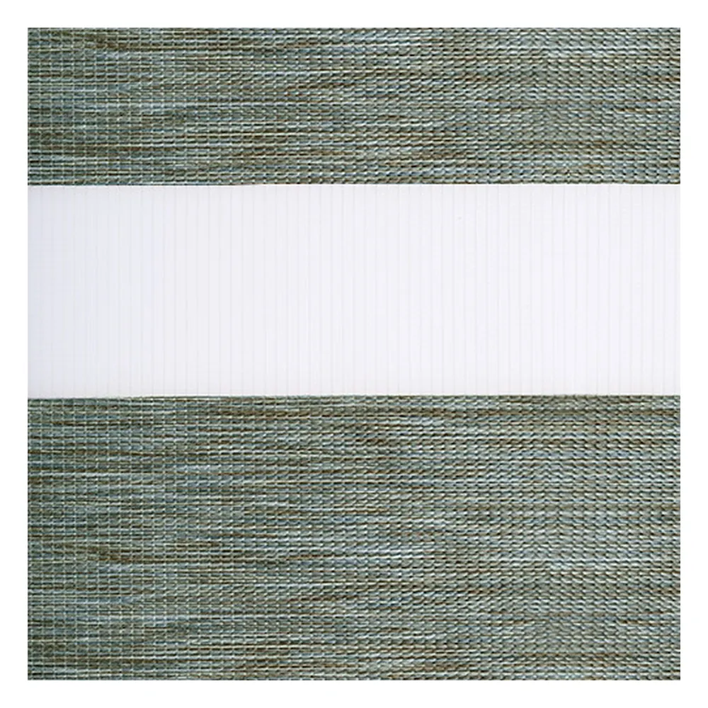 Muestra de tejido para estor enrollable noche y  día a medida | G7838 marrón-gris / traslúcido / Rio
